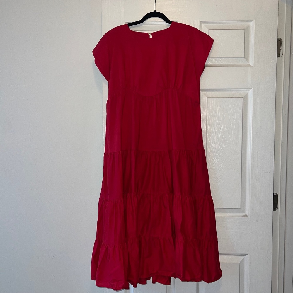 Merlette Tiered Red Dress size small excellent condition